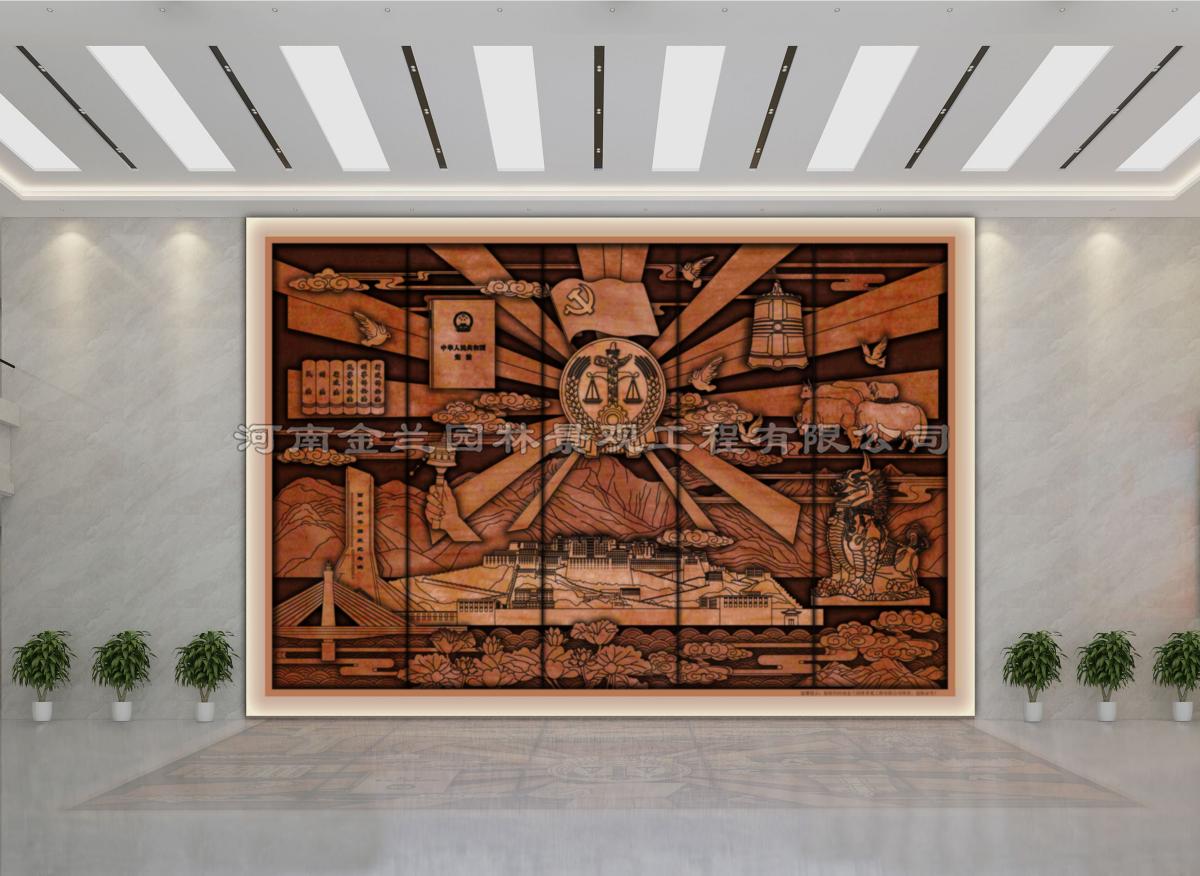 法院浮雕设计图